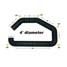 Airaid Polyurethane 4 In Multi Angle Universal Tube - 100-400