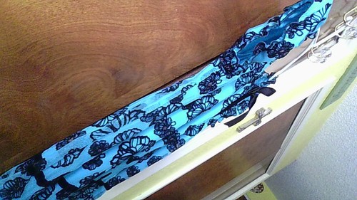NWT! Tempted Girls Size 6 Short Sleeve Shirt PRETTY Bright Blue w/Black Flowers - Picture 19 of 23