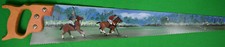 Hand-Painted Polo Player Saw/ Blade