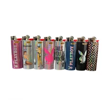 BIC Holographic Playboy Bunny Design Lighters Regular Size - 8 Count
