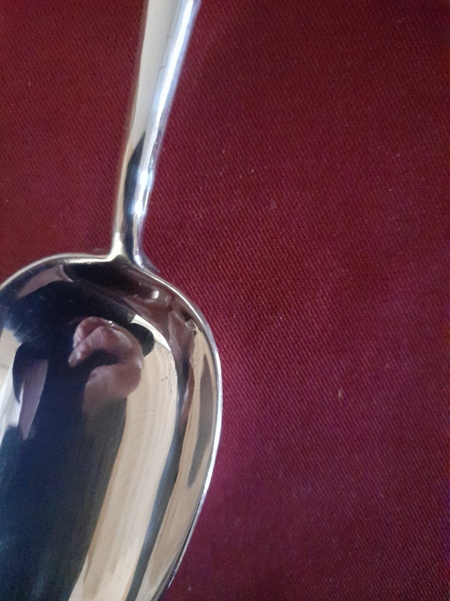12 Cuillères à Soupe Métal Argenté Style Art Deco Orfèvre Christofle Modèle Atlas Luc Lanel French Silver-plated Soup Spoons - Denmark