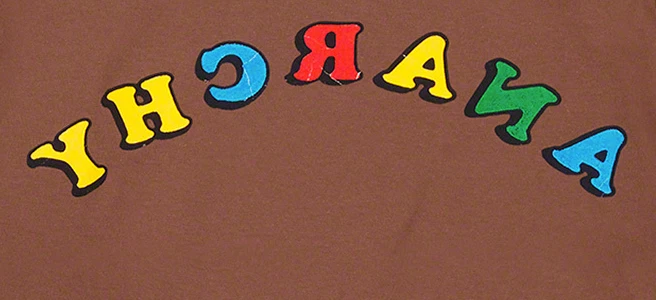 Supreme Jamie Reid Anarchy Tee Size XL Brown (SS21)