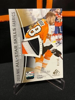Claude Giroux # 2019-20 UD SP Game Used 2019 ALL-STAR SKILLS FABRICS PATCH /35 - Bild 1 von 2