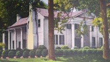 1930-45 Postcard Fort Hill Home John Calhoun Clemson College South Carolina SC