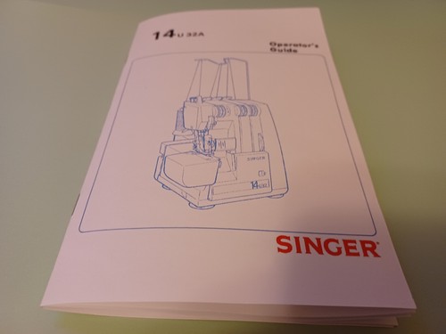 Singer 14U32 Proprietari di macchine serger riproduzione manuale (modello 14U32A) - Foto 2 di 15