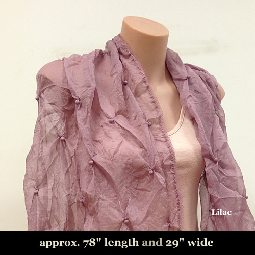 Formal Fuction Party Scarf Shawl with Pearl Deco Lace End No Fringe -From Sydney - Picture 13 of 19