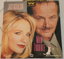 MAN TROUBLE Jack Nicholson Ellen Barkin BEVERLY D'ANGELO Widescreen Laserdisc