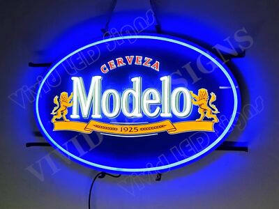 Modelo Cerveza 1925 Griffins Beer 24''x16'' Vivid LED Neon Sign Light With Dimmer
