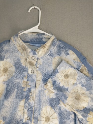Pacer Karen Scott Womens Jacket Large Floral Long Sleeve Casual Button Up - Picture 5 of 10