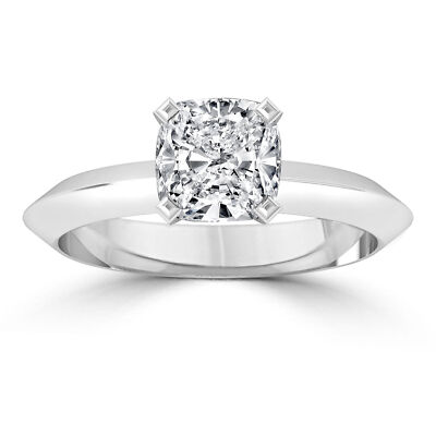 1.50 Karat F/VS2 Hochzeit Kissen Schnitt Knstlicher Diamant Verlobung Ring  14K | eBay.de