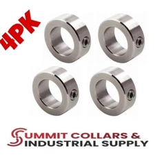1-1/2” Bore Stainless Steel Shaft Collars Set Screw Style (4 PCS)