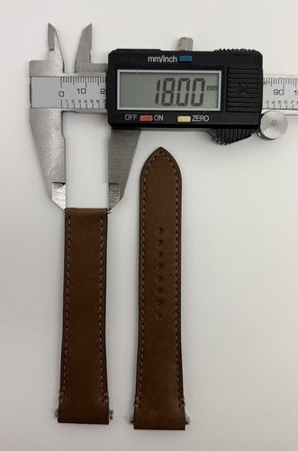 Authentic Cartier 21mm x 18mm Brown Calfskin Leather Watch Strap KDAALABL OEM - Picture 6 of 7