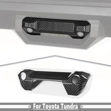 For Toyota Tundra 2022-2025 Carbon Fiber Grain Tailgate Handle Cover Bezel Trim