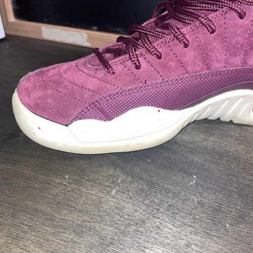 Jordan 12 Bordeaux 2017 size 5.5y Burgundy Color - Picture 4 of 13