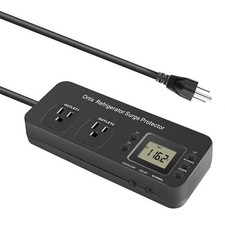 Refrigerator Surge Protector Double Outlet Electronic Surge Protector For Home A