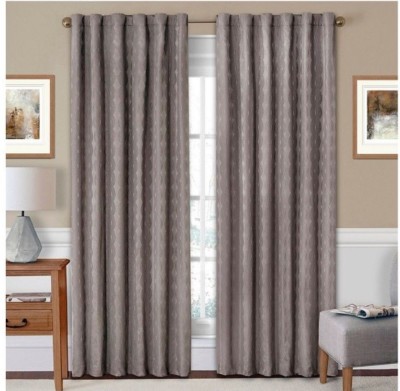 SolarShield Holly 84'' Rod Pocket/Back Tab Room-Darkening Curtain Panel, Charcoal