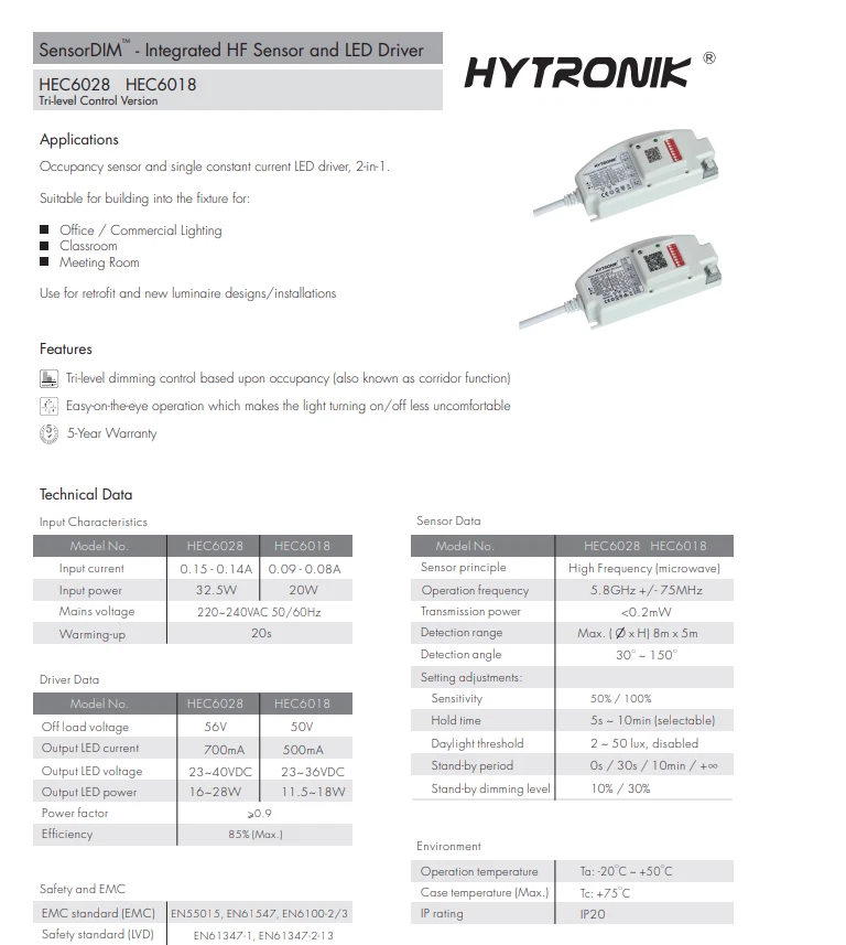 LED Treiber Netzteil Trafo Sensor Beleuchtung AC240V auf DC 23V 40V 16W 28W - Bild 4 von 4