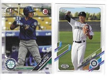 Noelvi Marte - 2019 1st Bowman Prospect (1) & 2021 Pro Debut (1) - Mariners
