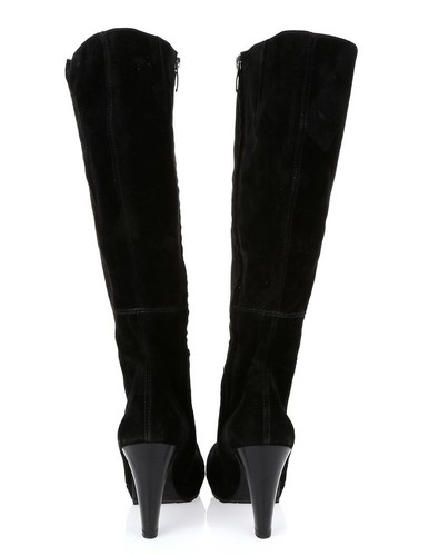 Women's Paul Green Daphne Black Suede Knee High Boots Sz. 10 US (7.5 UK) $550 - Picture 4 of 5
