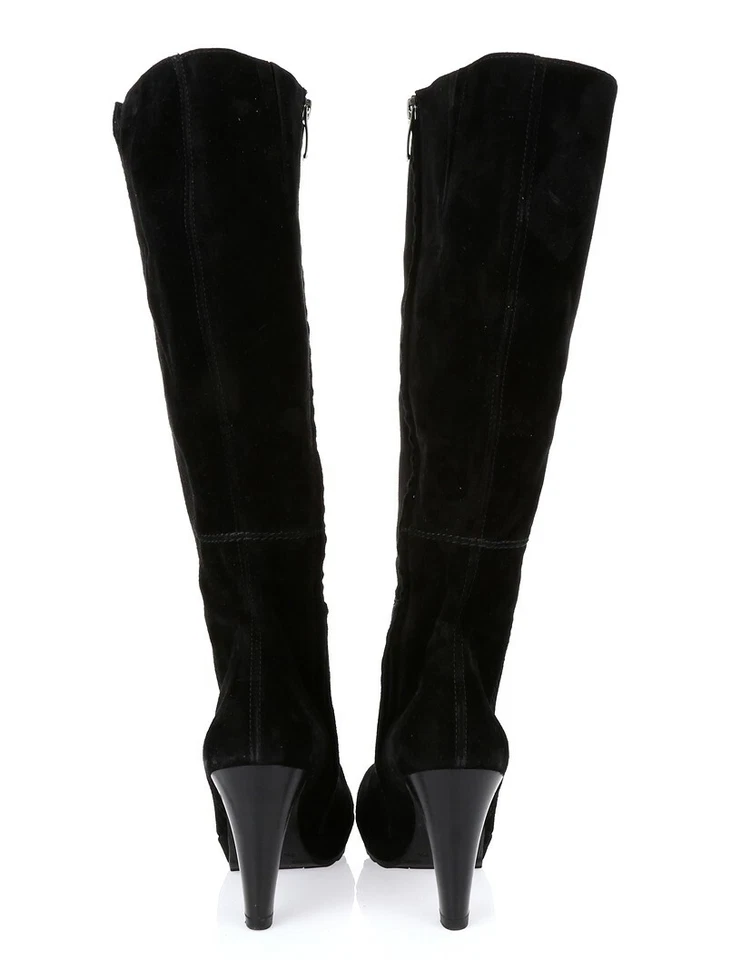 Botas hasta la rodilla de gamuza negras Paul Green Daphne para mujer talla 10 US (7,5 UK) $550 Foto 4 de 4