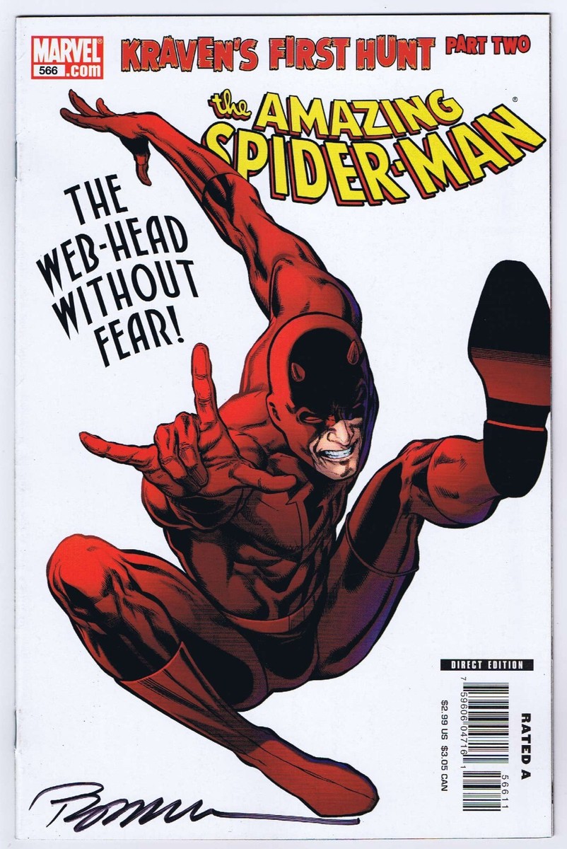 Amazing Spider-Man #566 NM Signed w/COA Phil Jimenez 2008 Marvel