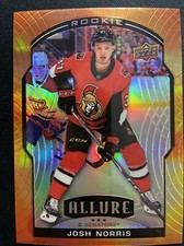 20-21 UD Allure Hockey Rookie Sunset 78 Josh Norris