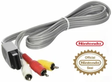 Genuine Original Nintendo Wii U AV A/V Composite Cable RVL-009 (6ft) for WiiU