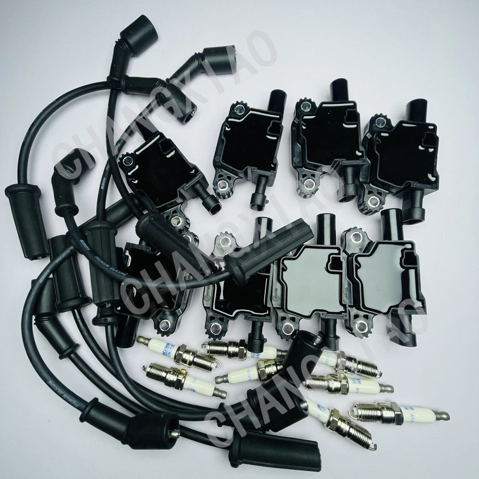 OEM AcDelco 8 PACK UF413 Ignition Coil + 41-110 Spark Plug + 9748UU Wire Fit GMC Foto 2 de 4