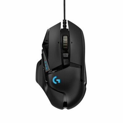 Logitech G502 HERO High-Performance Gaming-Maus mit HERO 25K DPI Sensor, Schwarz