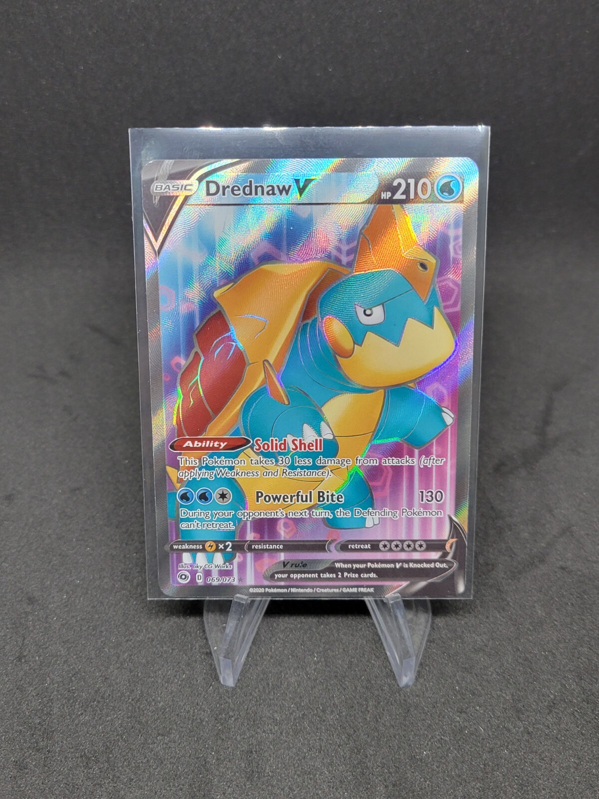 Pokemon Drednaw V Full Art 69/73 Ultra Rare Champion's Path