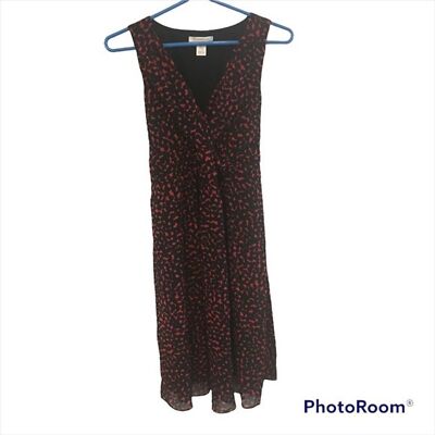 Robe De Maternité Motherhood - Taille S, Rouge Et Noir, Occasion Très Bon état