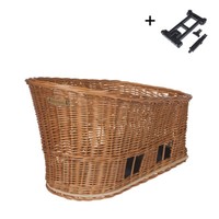 Hundefahrradkorb Basil Pasja Mik 38 Liter 41 X 27 X 27 Cm - Natur