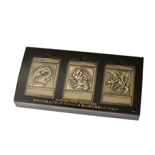 Movic Yugioh Yu-gioh White Dragon & Black Magician & Red-Eyes Relief Set - Foto 1 di 7