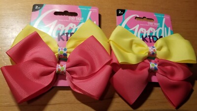 Goody bow barrettes (total of 4)