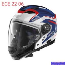 CASCO CROSSOVER NOLAN N70-2 GT SWITCHBACK N-COM 61 Metal White OMOLOG. ECE 22-06