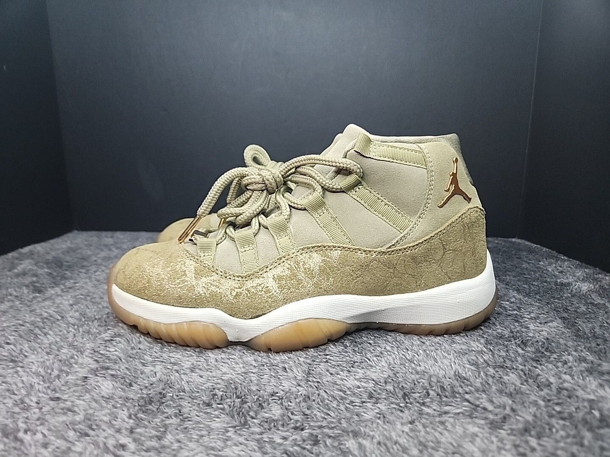 Nike Air Jordan 11 Retro Gold Lux Olive Green (AR0715-200) Womebs