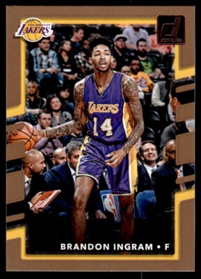 2016-17 DONRUSS NEWLY CROWNED ROOKIE JERSEYS BRANDON INGRAM LOS ANGELES LAKERS