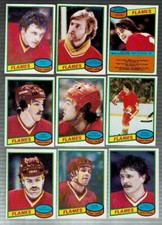1980-81. OPC.   Complete Team set.   Calgary Flames.   14 cards.   Nilsson    NM