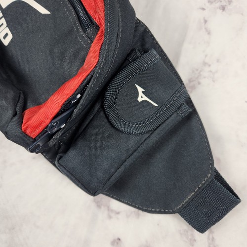 Mizuno Waist Pouch Bag Blue Red Fanny Pack - Picture 2 of 7