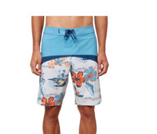 New O'NEILL sz 30 board shorts swim trunk HYPERFREAK FOG x 20" flora
