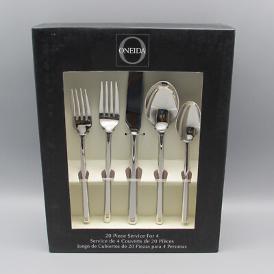 Oneida Stainless Flatware - DIAMETER Service for Four - 20pc Set /  New Other