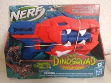 Nerf DinoSquad Raptor-Slash Dart Blaster, 6-Dart Rotating Drum, Slam Fire, 6