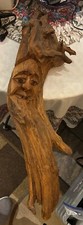 Wood Spirit Carving Old Man of the Woods Sculpture Folk Tree Art