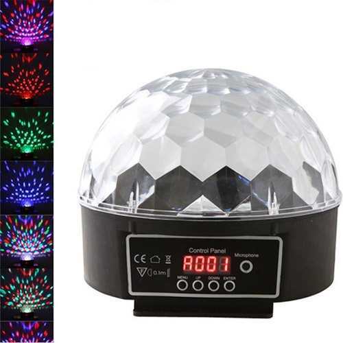 LUCE LED RGB 82 RAGGI MOONFLOWER STROBO SFERA DISCO FESTE DMX 30W DJ ...