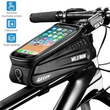 Bike Phone Front Frame Bag Waterproof Bicycle Phone Mount Bag Phone Case Holder