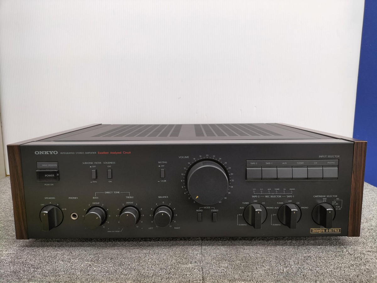 ONKYO: INTEGRA A-817RX | Stereo Integrated Amplifier Manual ONKYO: INTEGRA A-817RX | Stereo Integrated Amplifier Manual