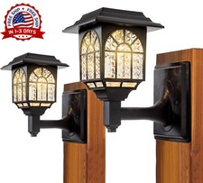 Lamparas Solar Luces Solares Para Exteriores Inalambricas LED Luz De Pared 2PcsY