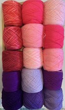 Cristal Lace yarn. Colors. Mix. Acrylic/Rayon 900 yards per ball.1 set 15.