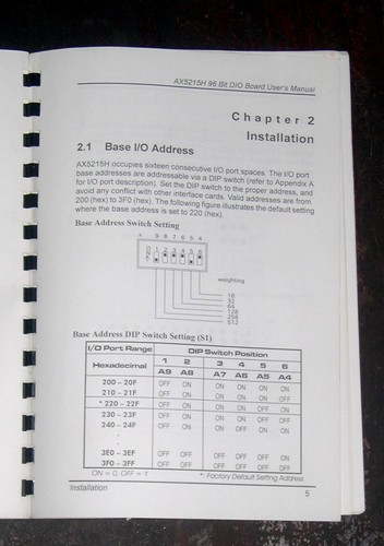 ISA Card 96 Bit I/O Board + DAC Driver AXIOM AX5215H LABTECH LABVIEW DASYLAB - 第 3/5 張圖片