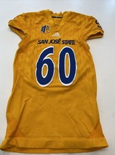 Game Worn Used Adidas San Jose State Spartans SJSU Football Jersey XL 13 #60